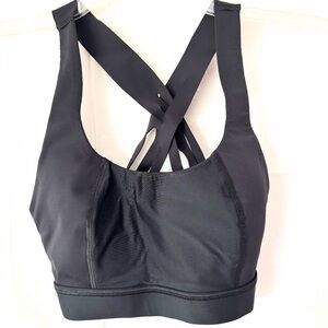 NWOT Sweaty Betty London Circut Black Sports Bra Workout SZ S